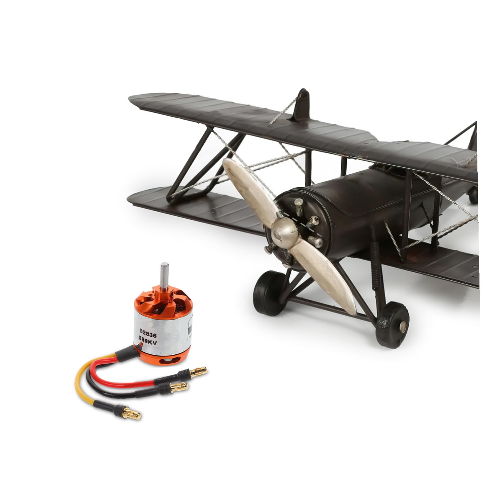 Abaodam 1 Juego De Motor Sin Escobillas para Avión Motor Sin Escobillas para Helicóptero De ala Fija Color Dorado