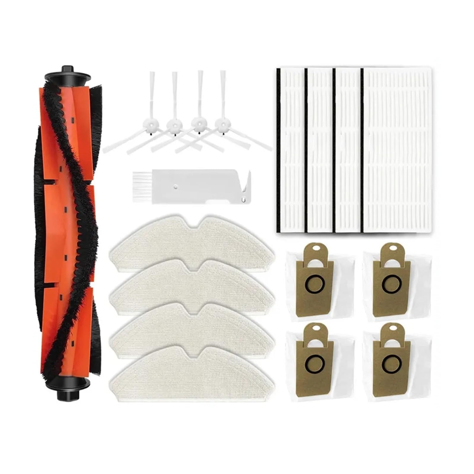 Compatibile con i Pezzi di Ricambio for aspirapolvere Robot R9, Accessori, Spazzola Laterale Principale, Filtro HEPA, straccio for mocio, Panno, Sacchetto for la Polvere