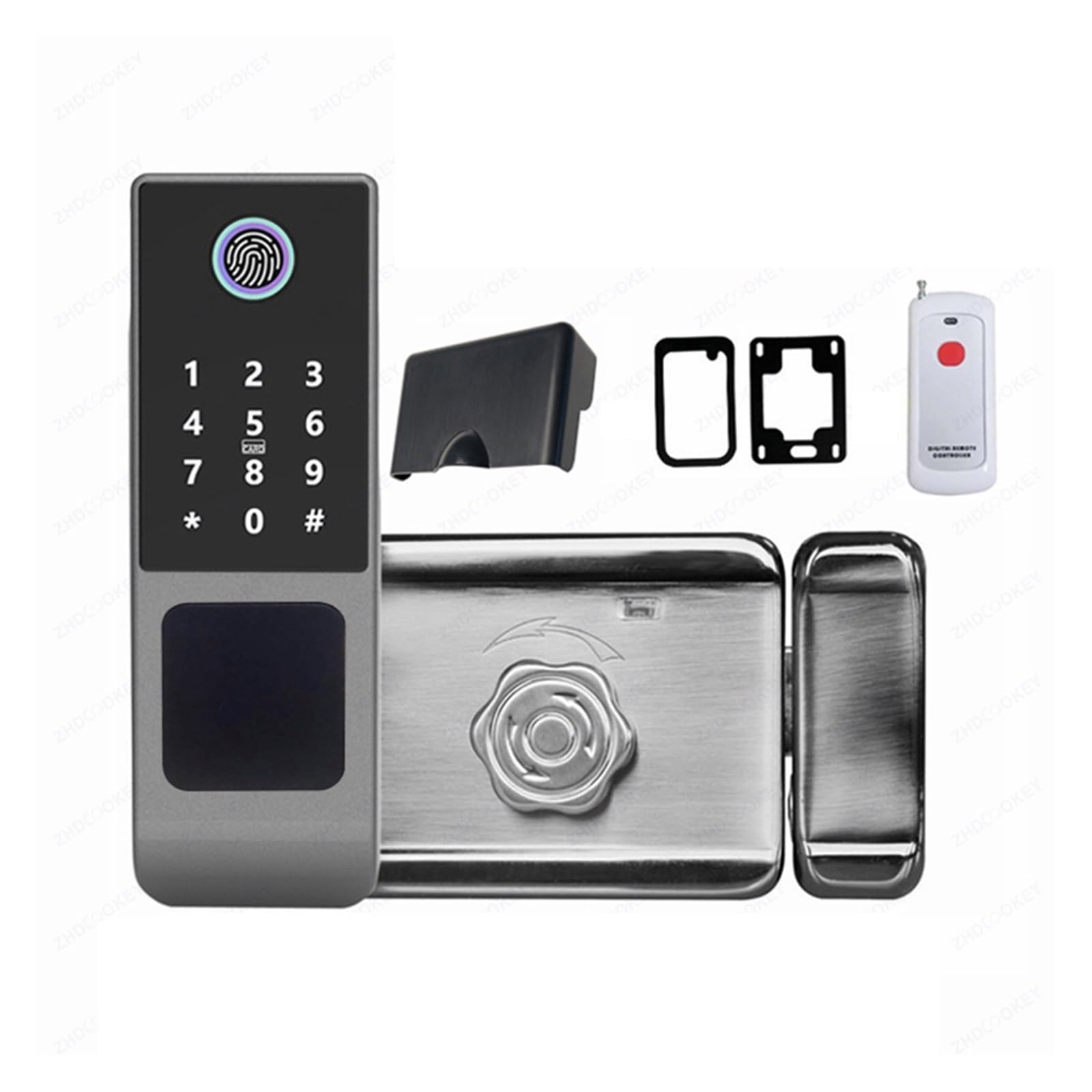 Cerradura Inteligente Tuya IP66, Resistente al Agua, WiFi, Doble Cerradura(Tuya (Remote))