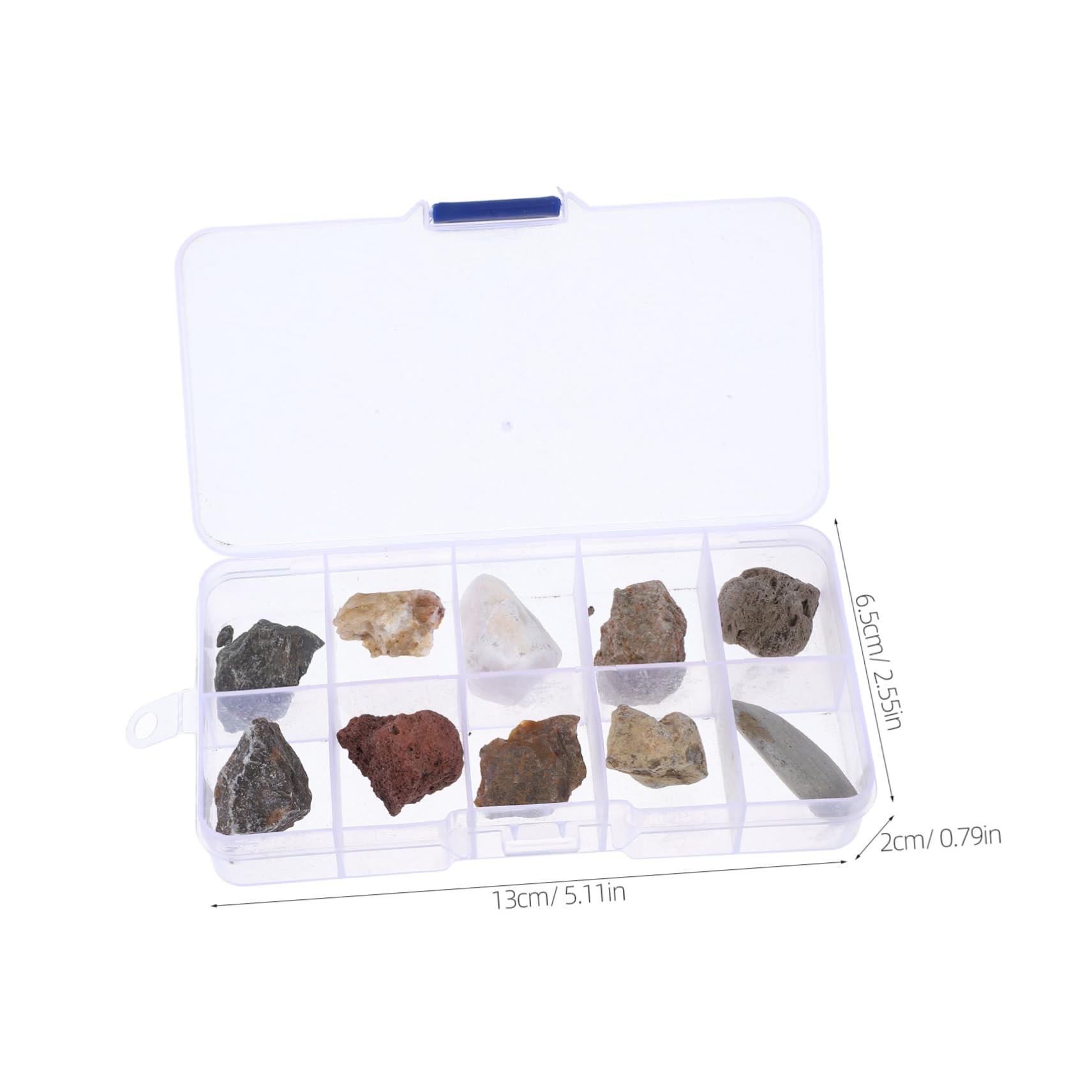 Cabilock Complete Rock Collection Kit Teaching Mineral Collections for Field Testing and Classroom Decor