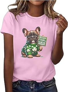 Camiseta informal de cuello redondo para mujer | Top de manga corta para mayor comodidad y estilo Top verde