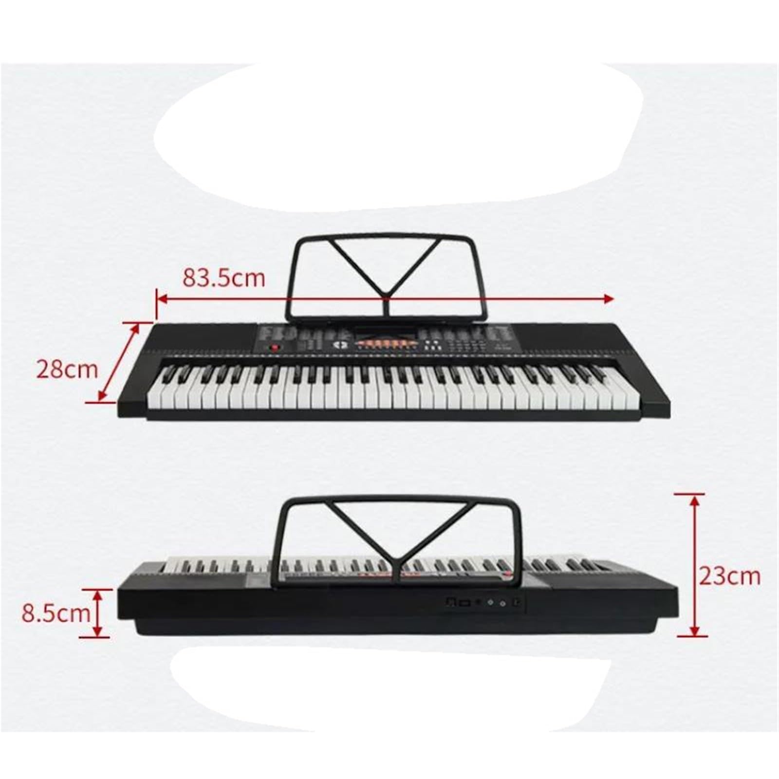 Tastiera Per Pianoforte Elettronico A 61 Tasti Strumento Musicale Professionale(Pink)
