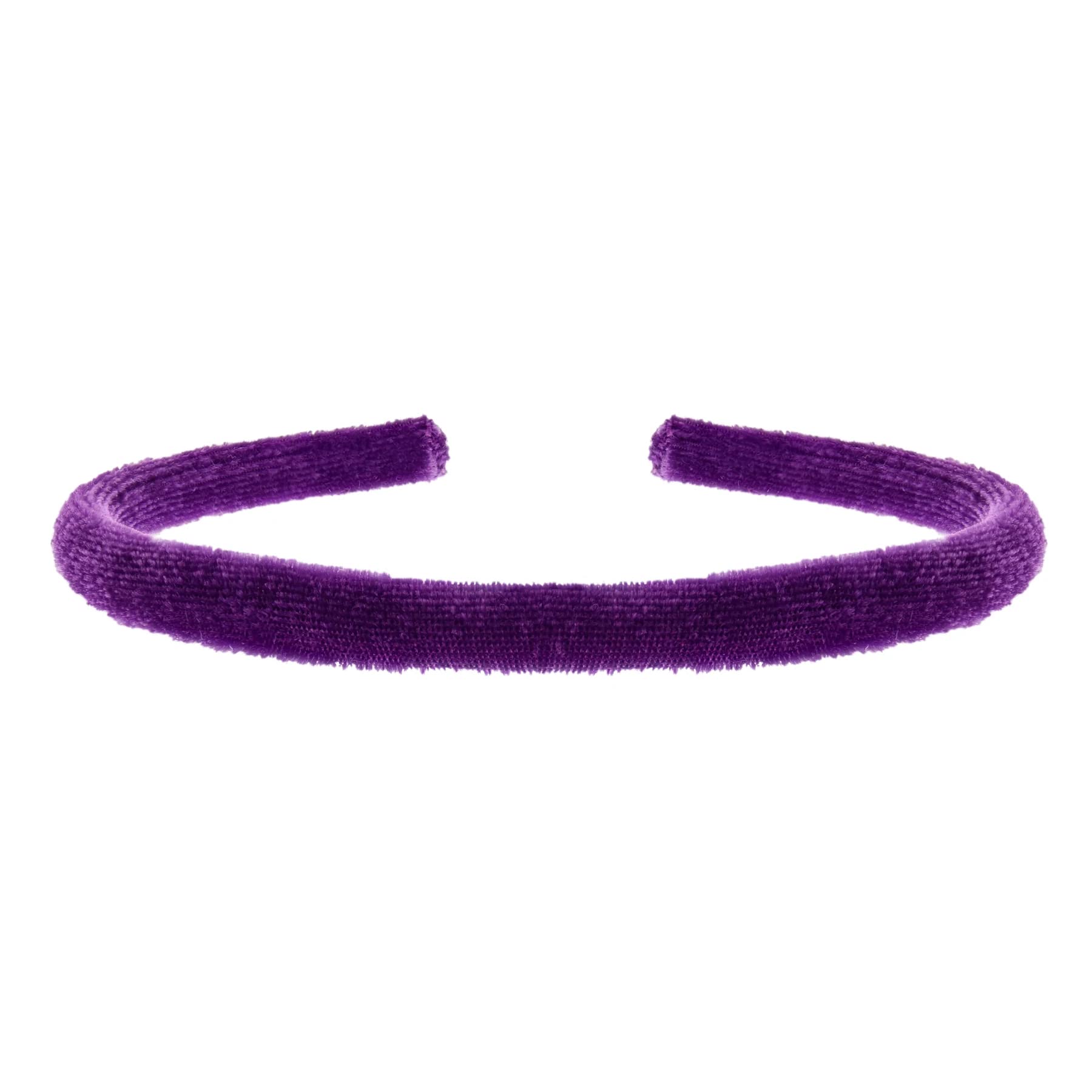 Topkids Accessories 6pc 1cm/0.4" Thin Velvet Hair Bands, Head bands Alice Bands Adult Women - Image 2