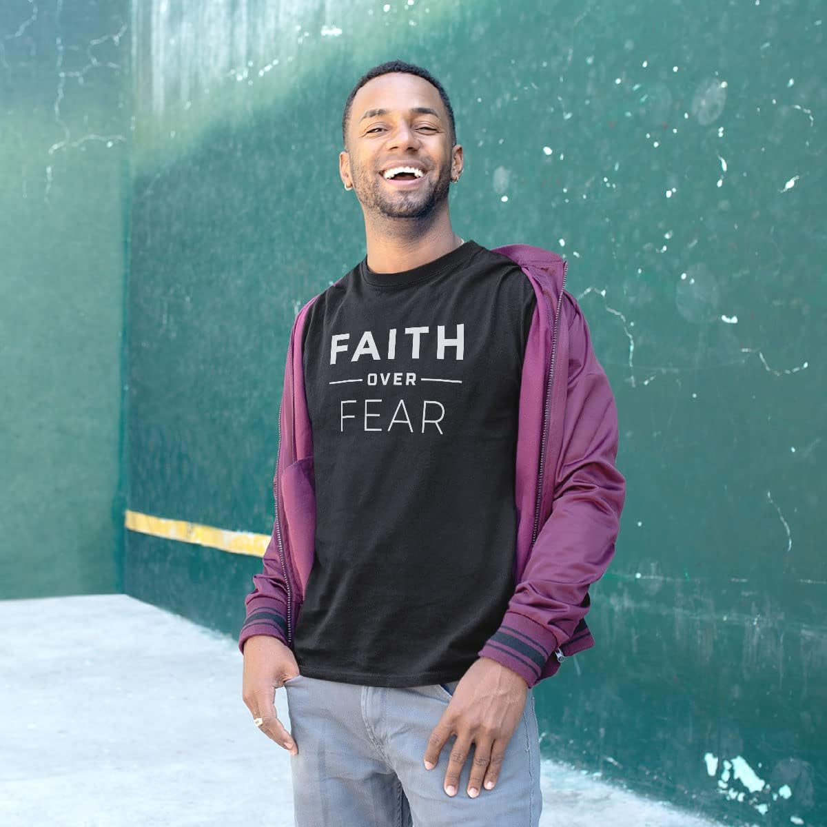 Our True God Faith Over Fear Shirt Christian Inspirational T-Shirt for Men and Women - Quality Men’s Unisex Shirts