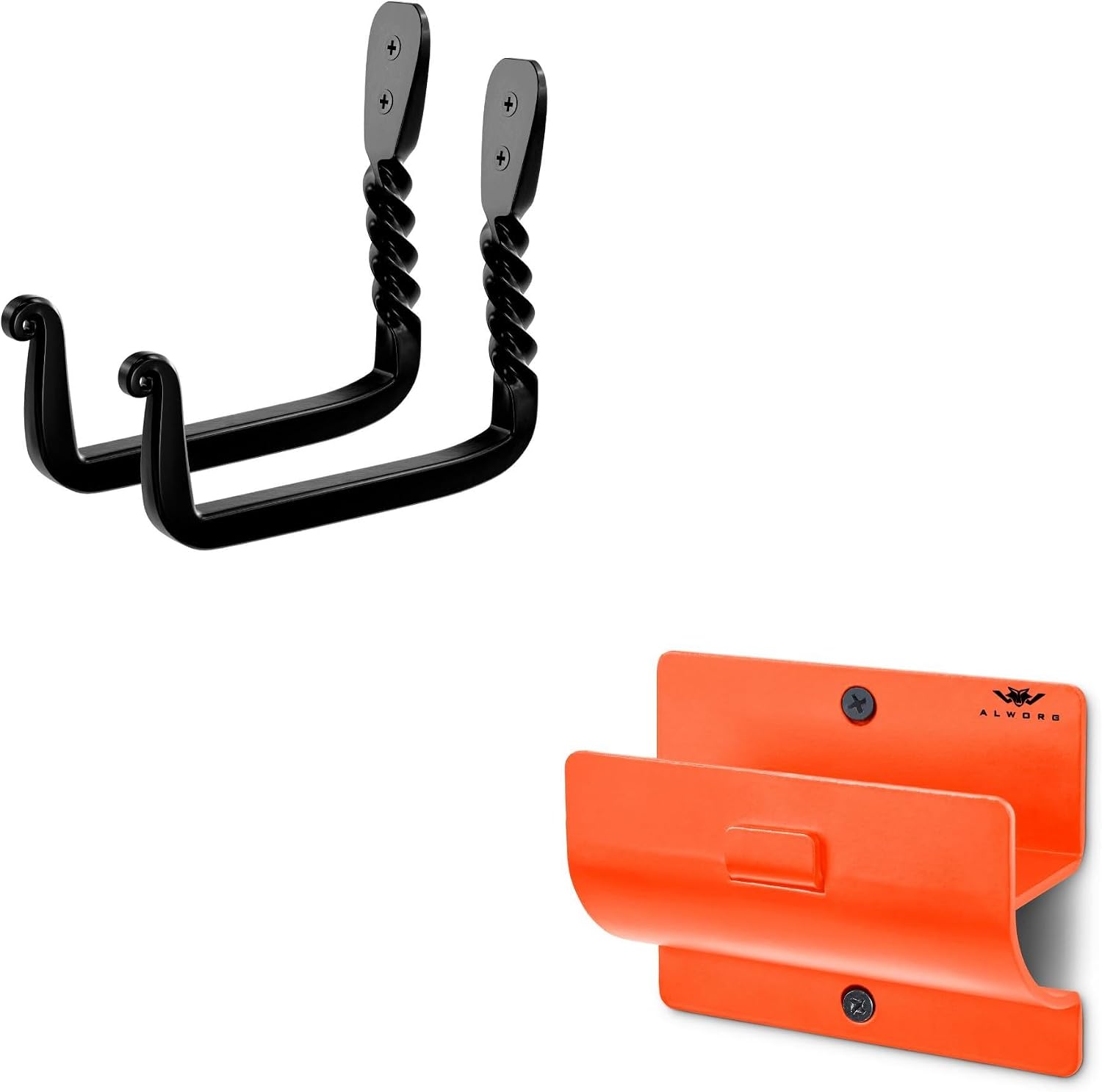 Heavy Duty Utility Hooks Bundle - Hooks for Garage, Garden Use - Strong Utility Hook for Wall-Mounted Ladder Storage Efficient for Home Organization