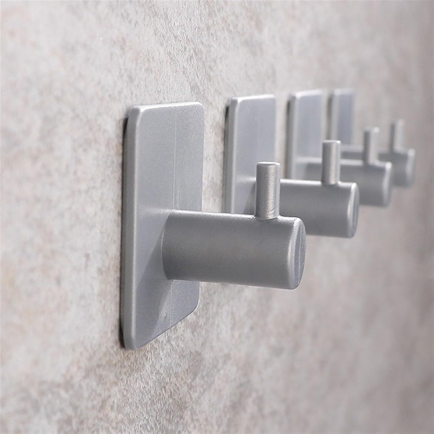 Hook Bathroom Set Towel Rack Paper Holder Towel Bar Hook Hook Door Wall Hooks Hanger Coat Hook(Grey)