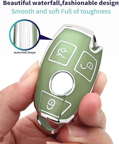 Miniatura 3 de Funda adecuada para llaves, funda avanzada de poliuretano termoplástico suave, compatible con llave remota inteligente (tipo A, funda para llave