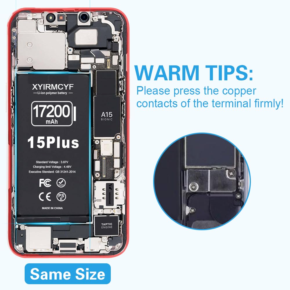 Amazon.com: XYIRMCYF 17200mAh Super Capacity Battery Compatible