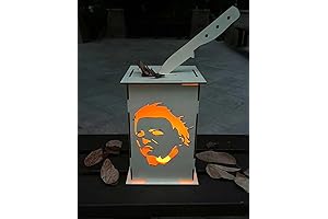 Halloween Table Wood Lantern: Your Spooktacular Michael Myers Decor!