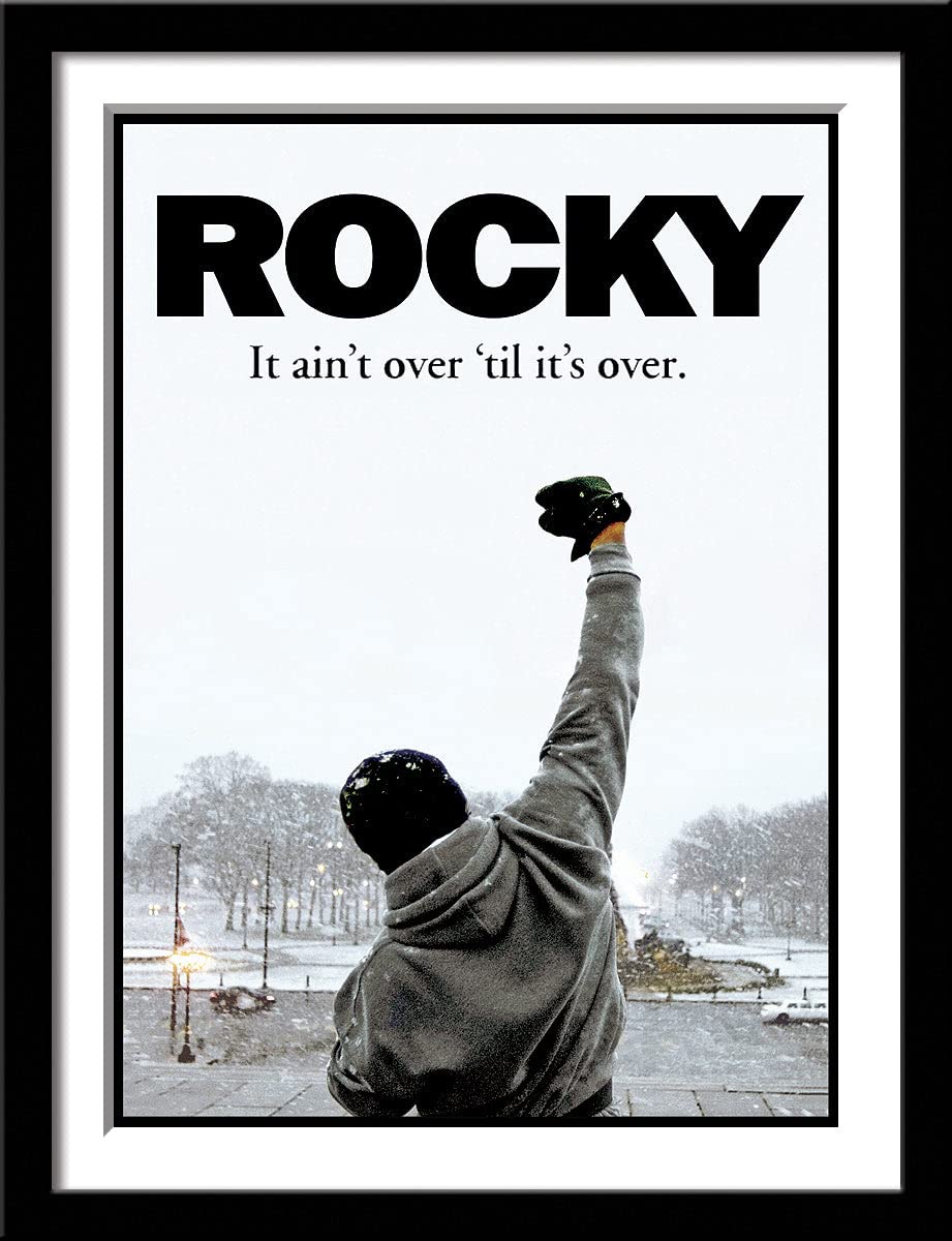 Tallenge - Rocky Balboa - Sylvester Stallone - Motivational Quote (2)� - Large Poster Framed (Paper,18x24� inches, Multicolour)