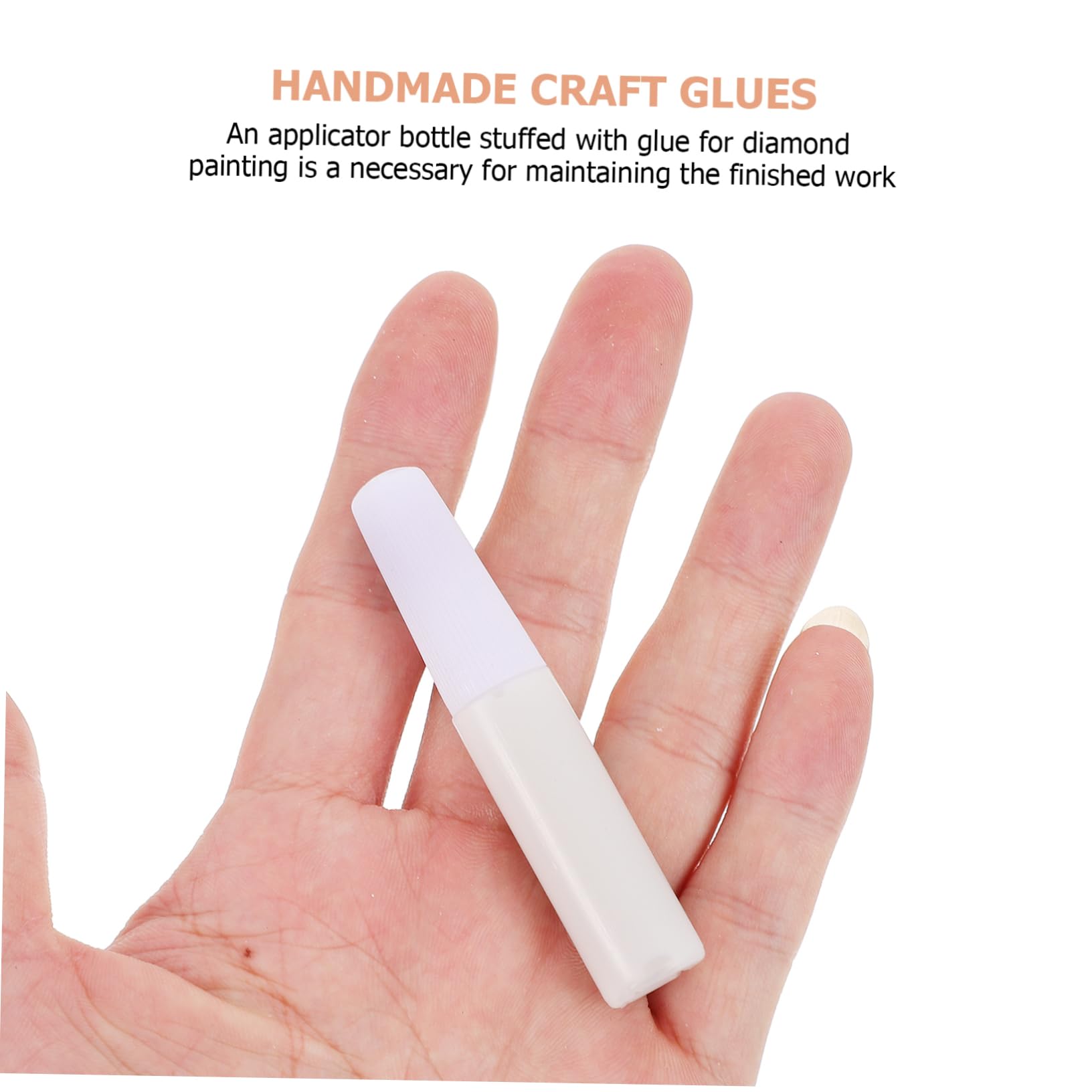 Pegamentos Adhesivos Multifuncionales para Manualidades DIY de 6ml por Botella, Color Blanco, Secado Rápido y Material Plástico, Pack de 50 Unidades