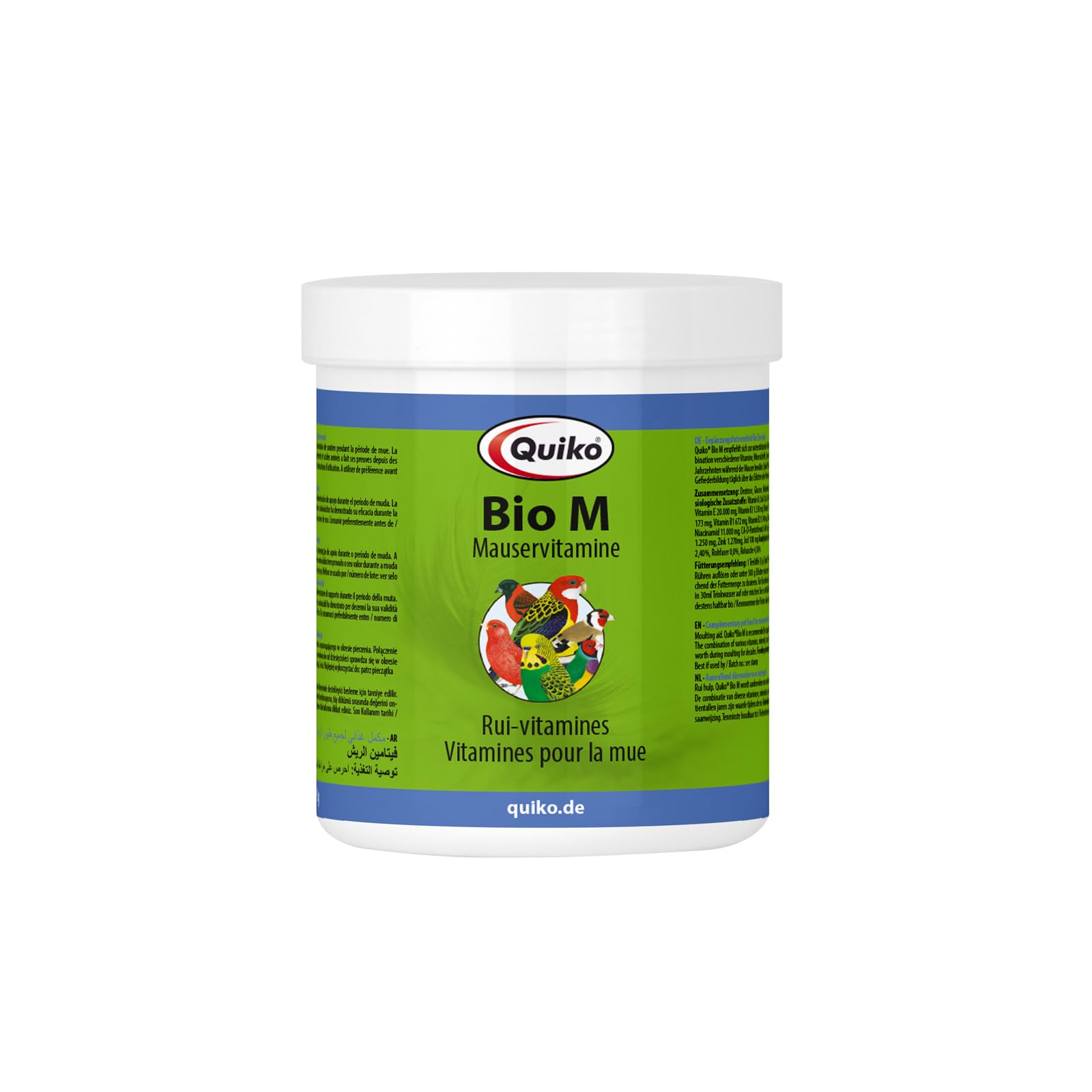 Quiko BIO-M 375g - Mauservitamine für Ziervögel