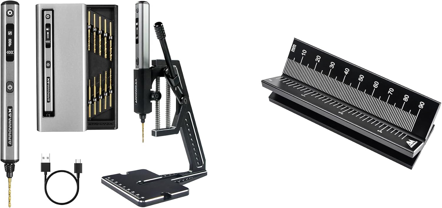 AM ARROWMAX Mini Drill Press & V-Block