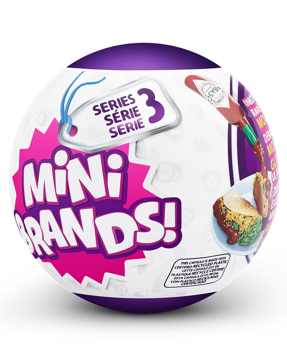 ZURU 5 SURPRISE MINI BRANDS Global Brands Series 3, 90+ Mini toys to collect for Ages 3+