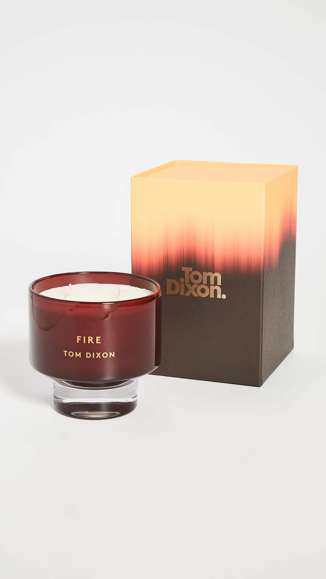 Amazon.co.jp: Tom Dixon メンズ ラージ ファイヤーキャンドル レッド