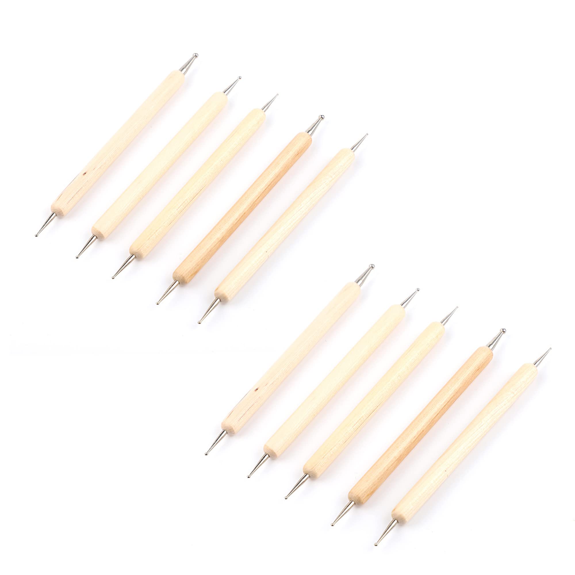 10 Pcs Embossing Stylus Set with Different Size Double End Tracing Dotting Tool Stylus, Nail Dotting Pen, Embossing Art, for Carbon Transfer Paper Painting