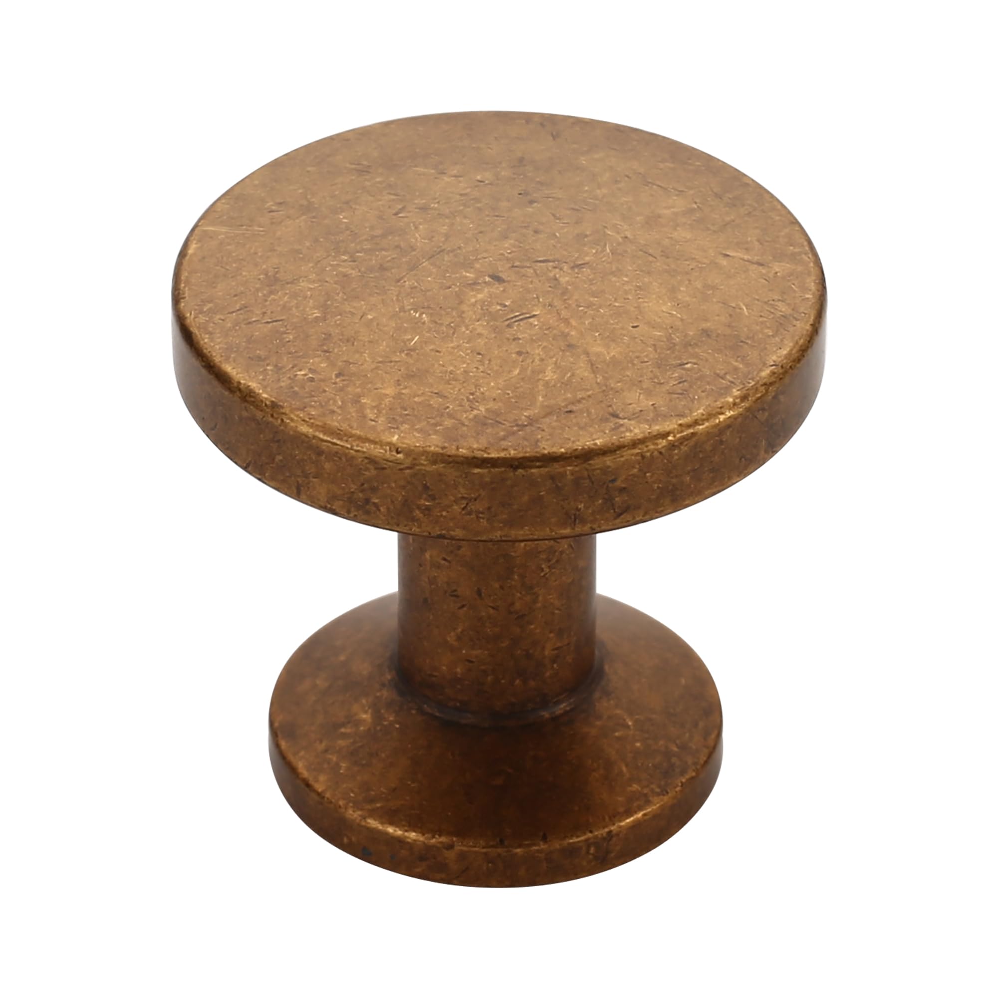 Alzassbg 1.1" Antique Brass Round Cabinet Knobs 30 Pack, AL6044AE