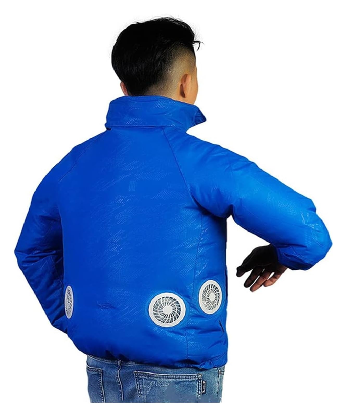Kurtka chłodząca z wentylatorem USB, wielokolorowa, wiele rozmiarów | Blue,S