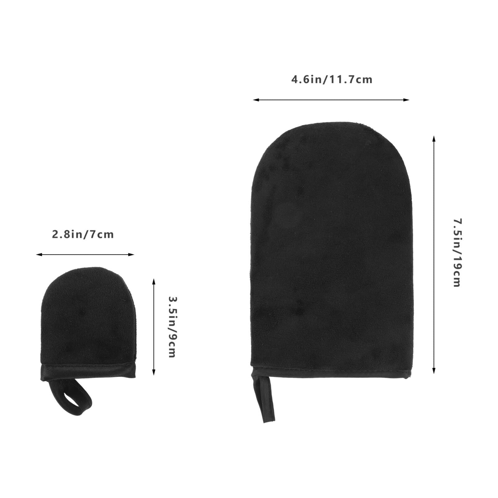 FOMIYES 1 Set Tanning Gloves Soft Tanning Mitt Self Tanning Tools Self Tan Mitt Applicator Sunless Tanning Mittens Face Tan Mitt Tanning Lotion Mitt Back Lotion Sponge Protector Flocking