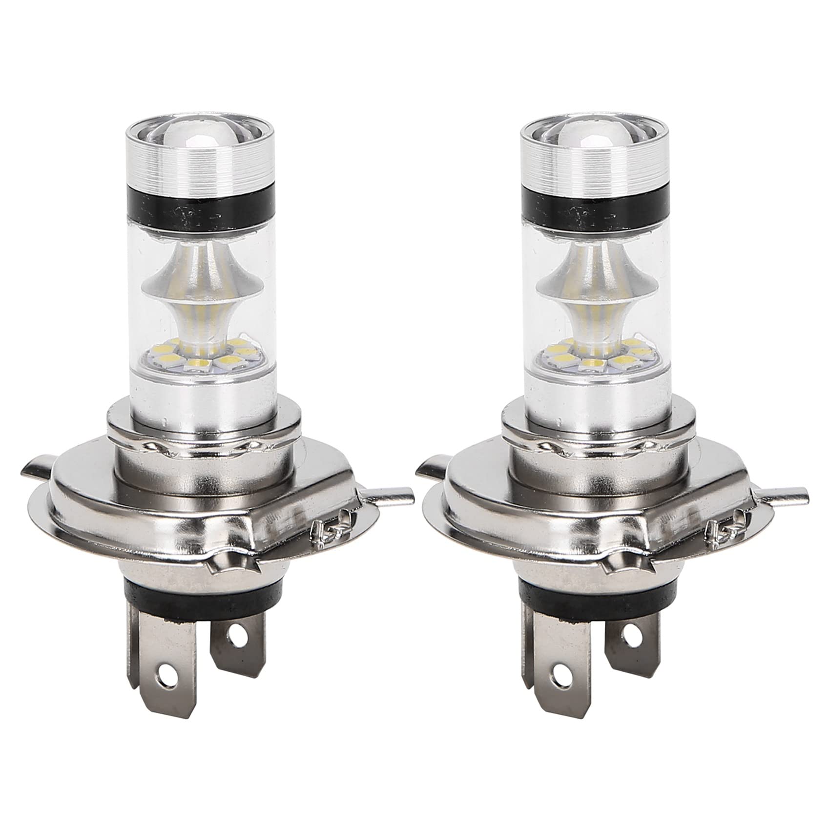 2 peças H4 9003 HB2 LED lâmpadas de farol de motocicleta HID alto e baixo 6500K potência