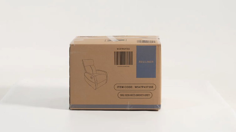 Sillón reclinable pequeño terciopelo blanco miniatura 7