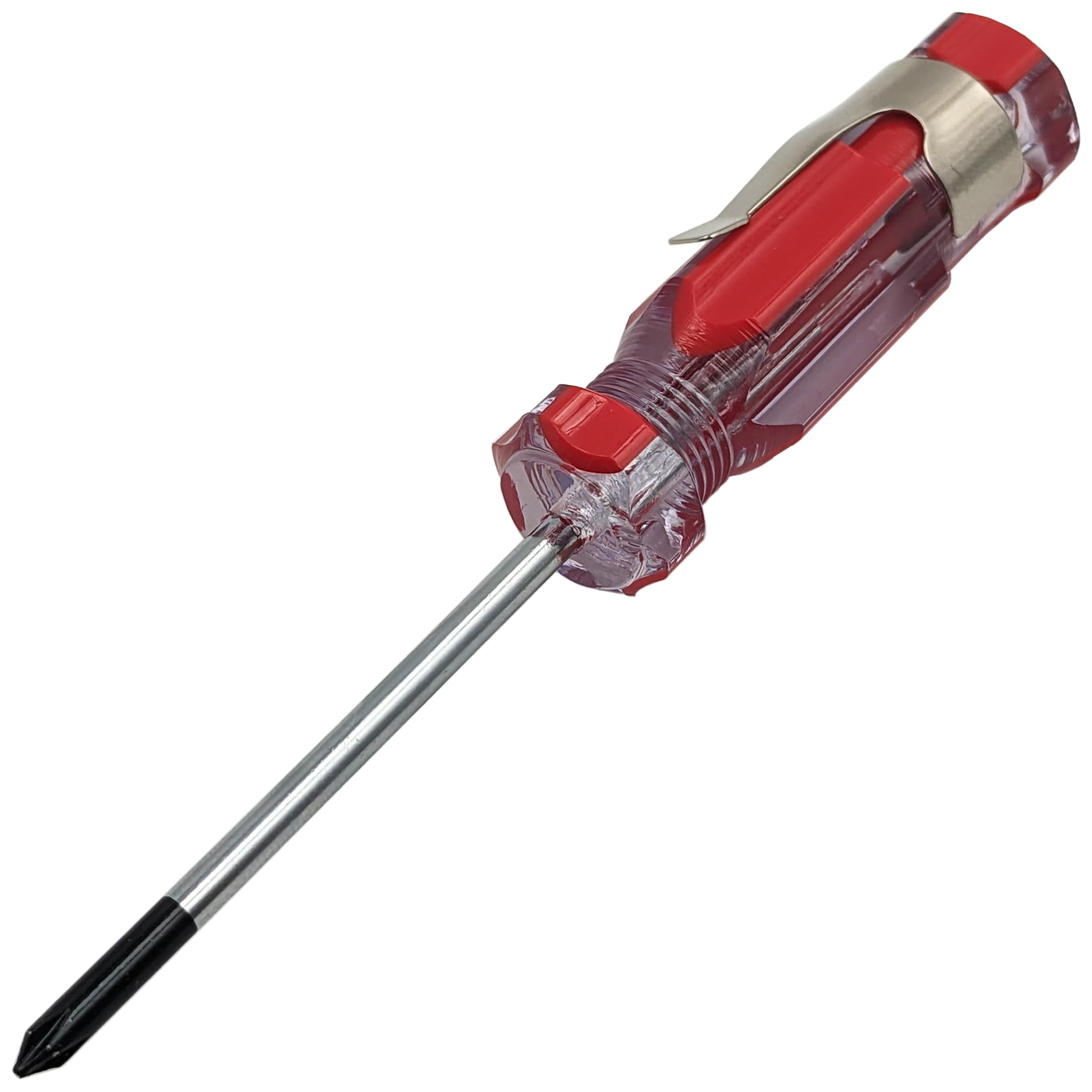Mini Pocket-Clip #0 Phillips Screwdriver with Magnetized Tip, 4-inch Overall Length