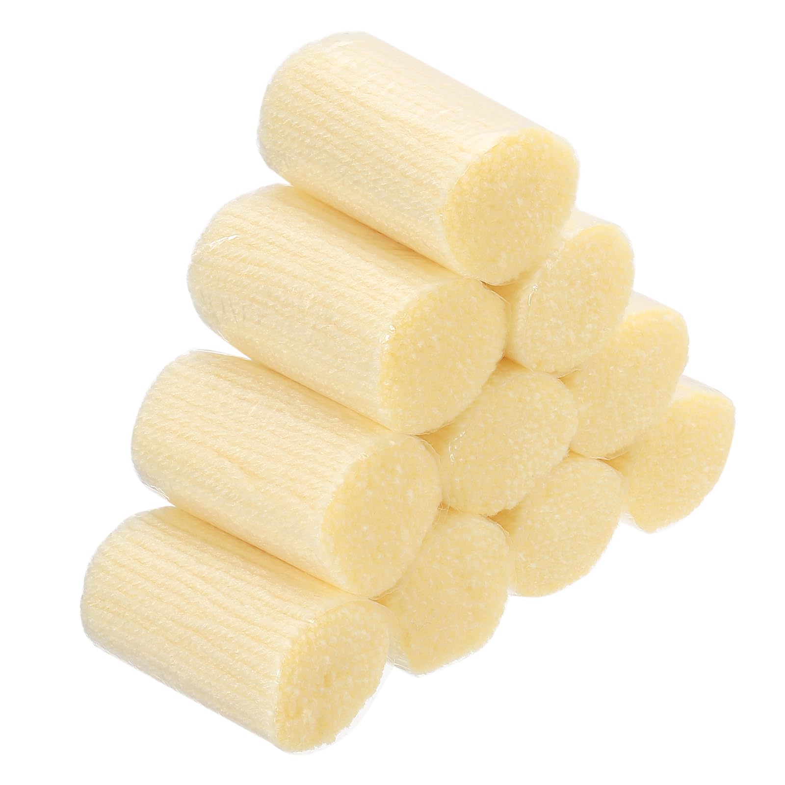 Patikil 10 Rolls Latch Hook Yarn Kit, Precut Yarn for Hook Rugs Adults Beginners Tapestry DIY Craft, Light Yellow