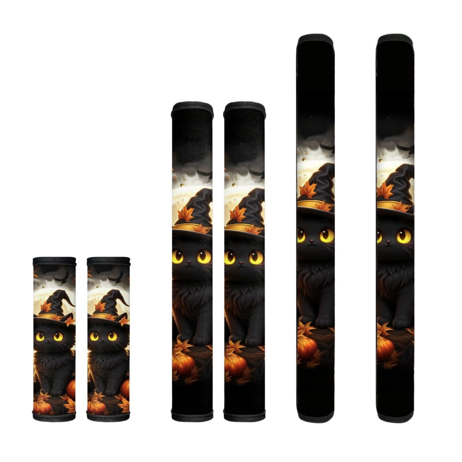 Halloween Cute Cat Refrigerator Door Handle Covers 6 Pcs