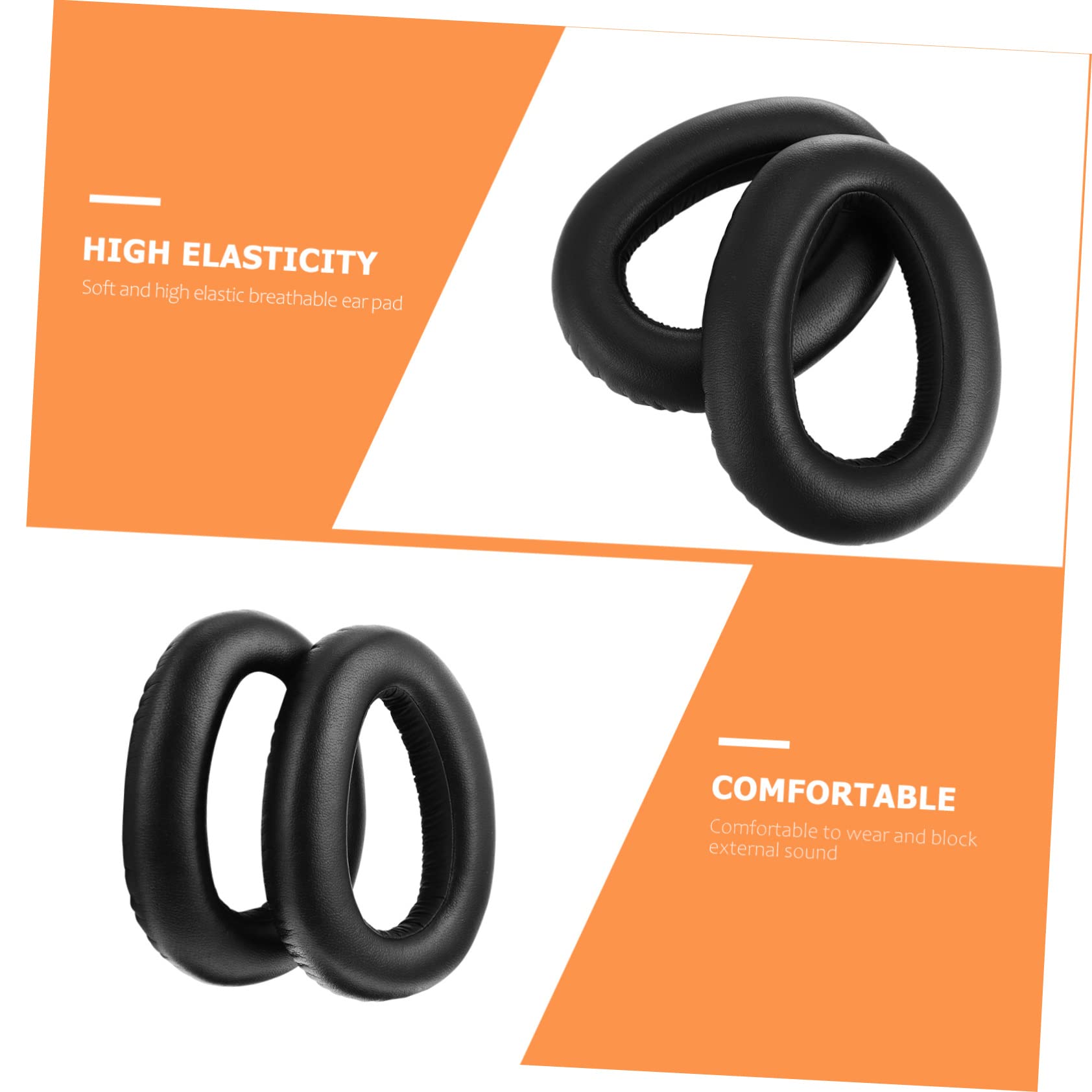 Mikikit 3pares Almohadillas De Repuesto para Auriculares y Material Aislante De Ruido Fácil Instalación Compatibles con Auriculares De Sonido Estéreo