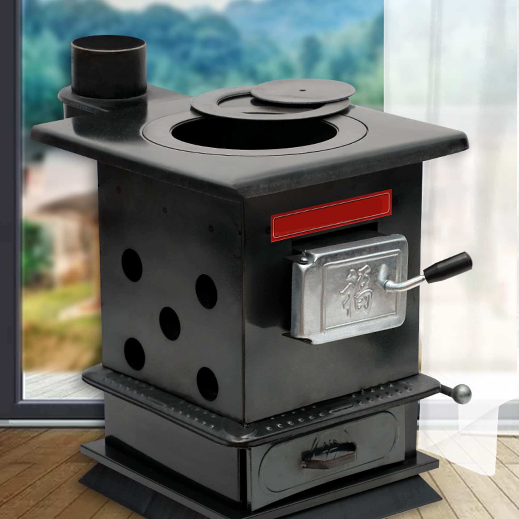 Amazon.com: Wood-Burning Heating Stove, Thickened steel Rural