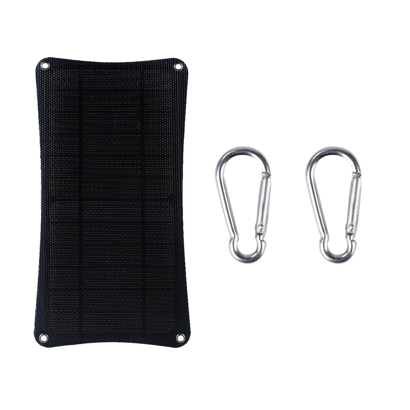 Oubit 10W Portable Solar Charger(5V/2A Max), Small Foldable Solar Panel with Dual USB Output Compatible with Cell Phone Tablet, IPX6 Waterproof for Camping, Hiking, Backpacking