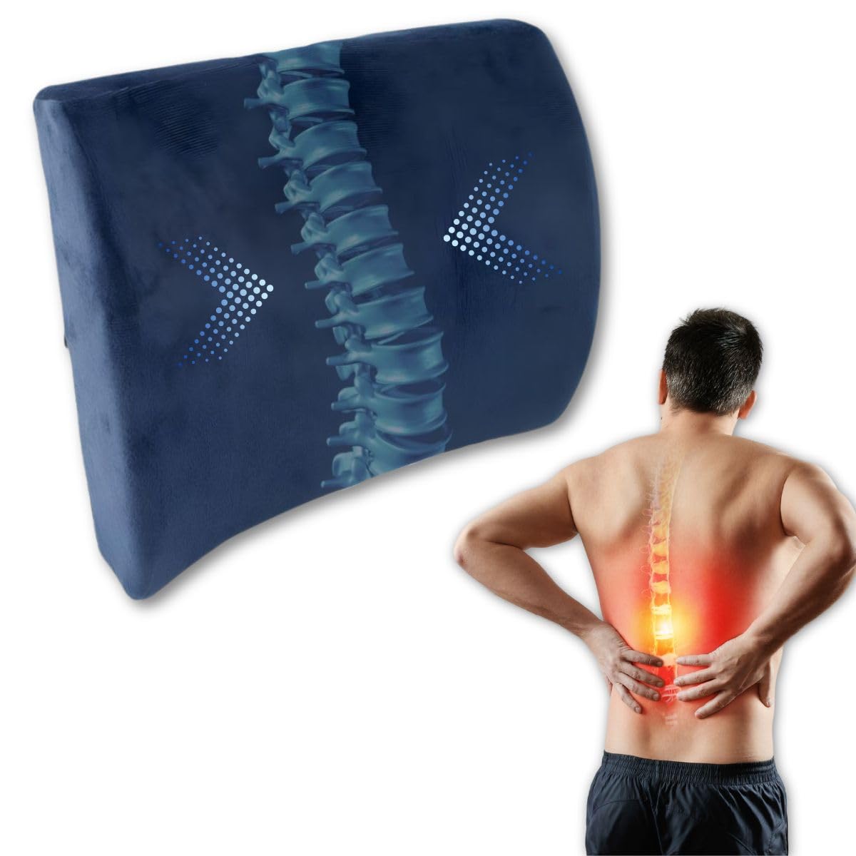 Coussin lombaire Mobiclinic de qualité supérieure en mousse viscoélastique