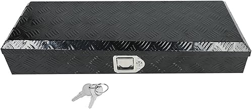 Miniatura 8 de 16 pulgadas de largo x 7.5 pulgadas de ancho x 10 pulgadas de alto, caja de herramientas de almacenamiento de remolque, cerradura de aluminio
