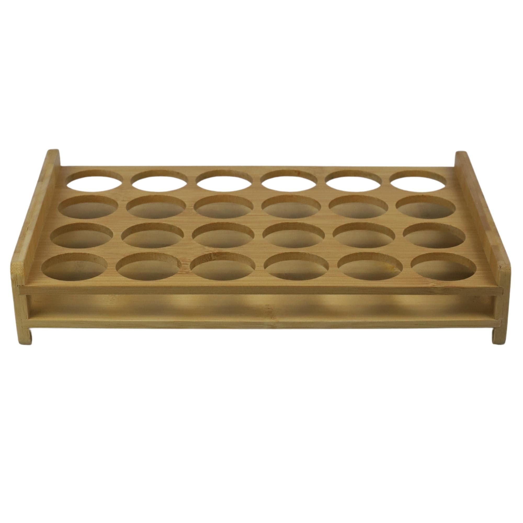 bar@drinkstuff Wooden Shot Glass Holder 24 Shot, Wooden Shot Serving Board with 24 Holes, Shot Paddle Tray for Bars, Parties & Events, Shot Glass Carrier for Tequila, Vodka & Tastings