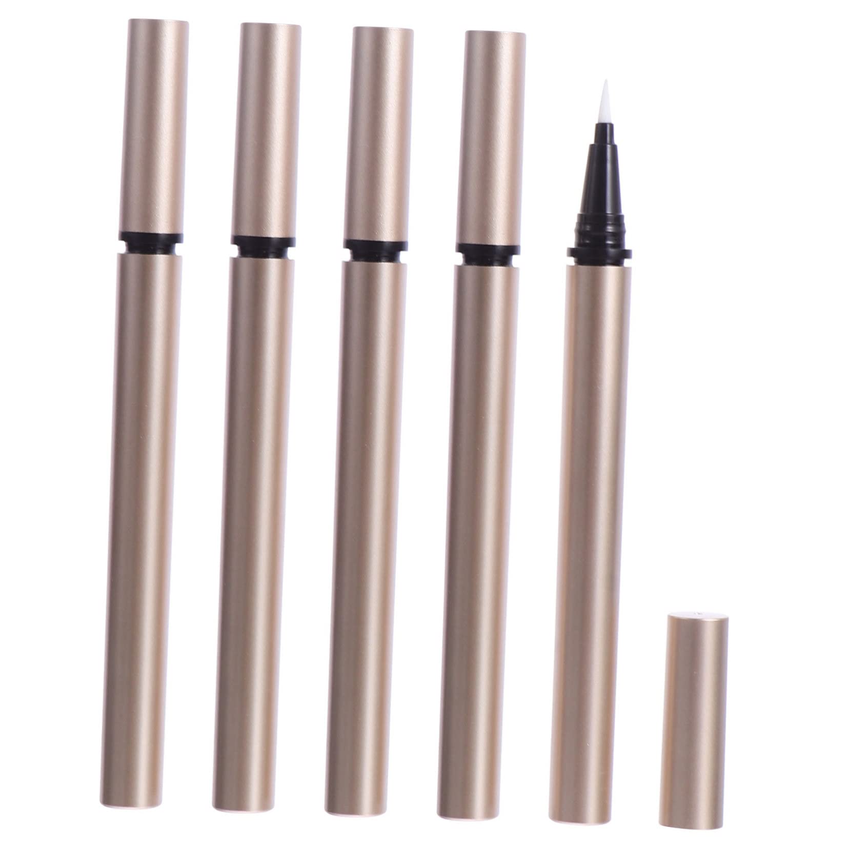 PACKOVE Leere Nachfüllbare Eyeliner Tuben 1 Ml 5 Stück Wiederbefüllbare Plastikbehälter für Flüssigen Eyeliner Selbstgemacht Kosmetik und Nagelöl Kompakt für Kosmetiksalons