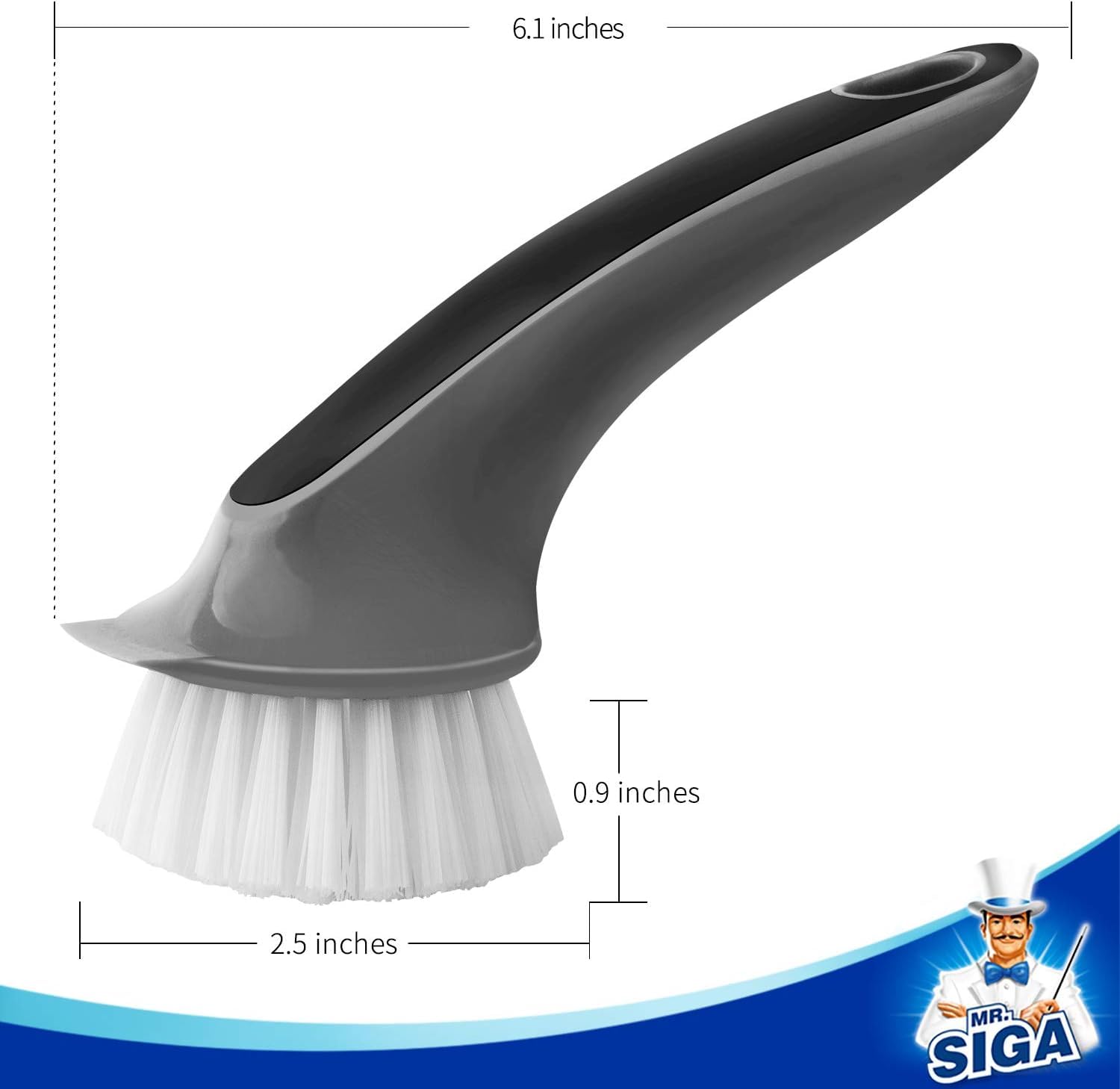 MR.SIGA Cleaning Brush - Kitchen Pot & Pan Brush -3