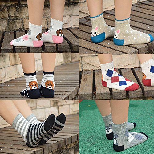 Image of Cute Animal Design Women's Socks Casual Cotton Crew Novelty Socks