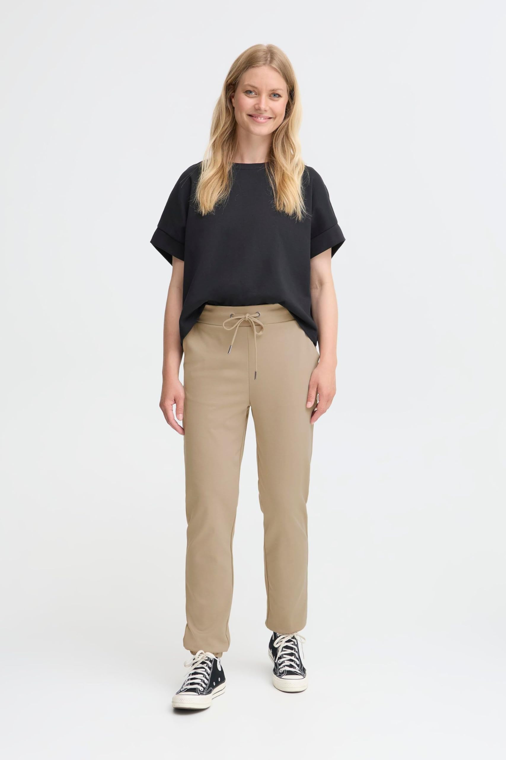 OXMO OXHenna Damen Hose Jogger-Pants Chinohose