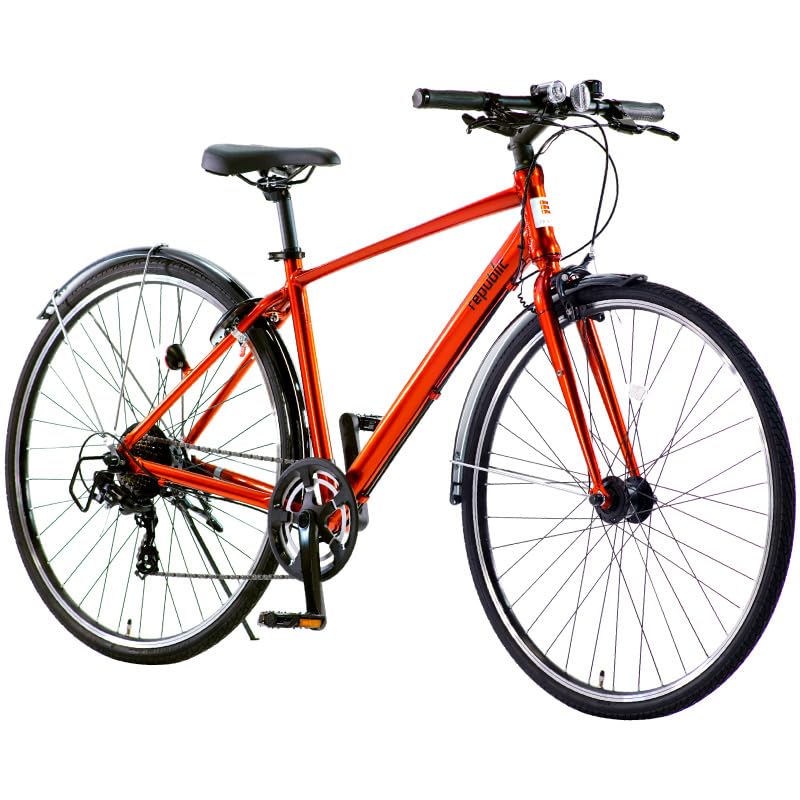 Amazon | republic NWMN cross bike クロスバイク 自転車（オレンジ 