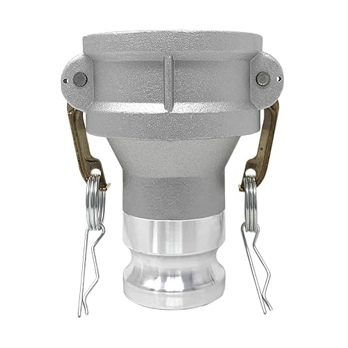 Gloxco Tipo de aluminio DA leva y ranura de manguera de montaje, reductor, 3 "Camlock hembra x 2" Camlock macho (CAM-3020-DA-AL)