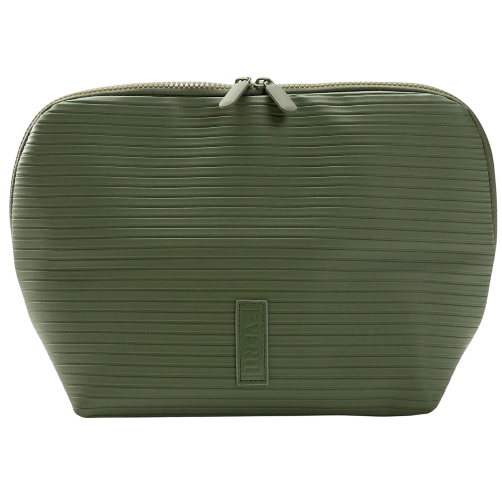 Kosmetiktasche mit mehrteiliger Aufteilung und faltbar, Green