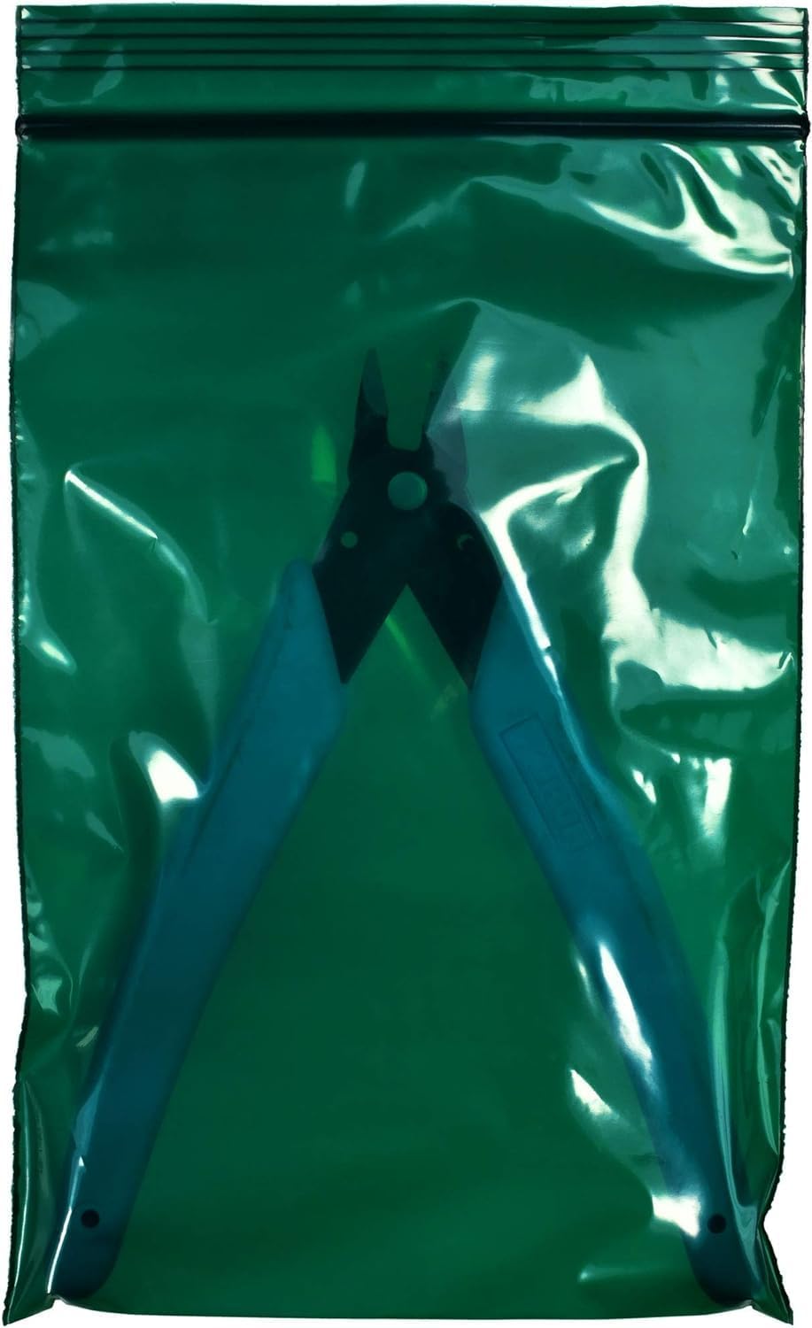 uGems 4" x 6" Green Reclosable Bags - 2-Mil, Pack of 100 - Resealable Plastic Bags for Packing, Storage, Tools, Crafts, and Office Supplies - sku: r46gr-100 image 4