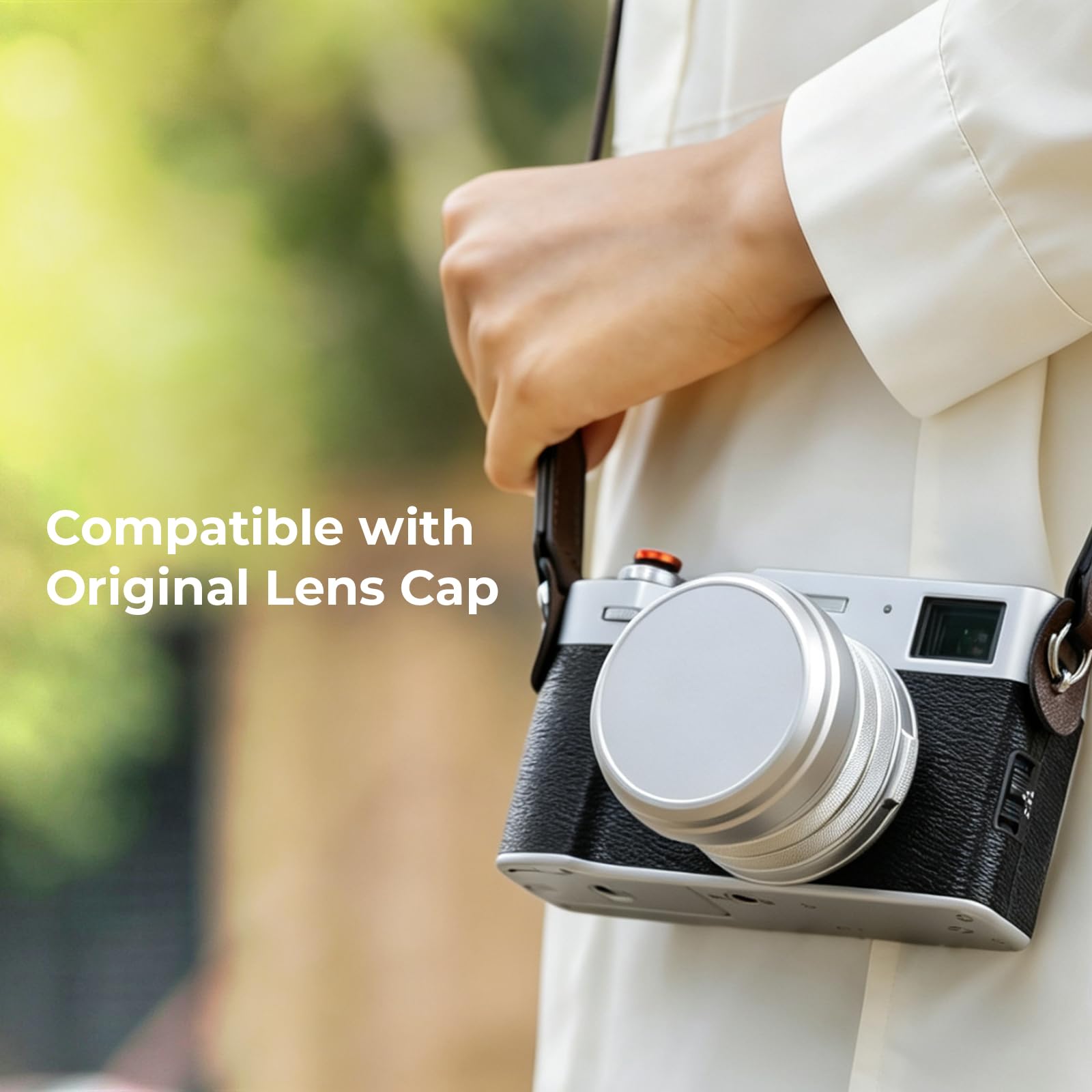 SMALLRIG Kit Filtre UV avec Pare-Soleil pour FUJIFILM X100VI / X100V, Filtre UV avec 99% de Transmission Lumineuse, Anti-Reflets et Anti-Images fantômes, Argent - 5851