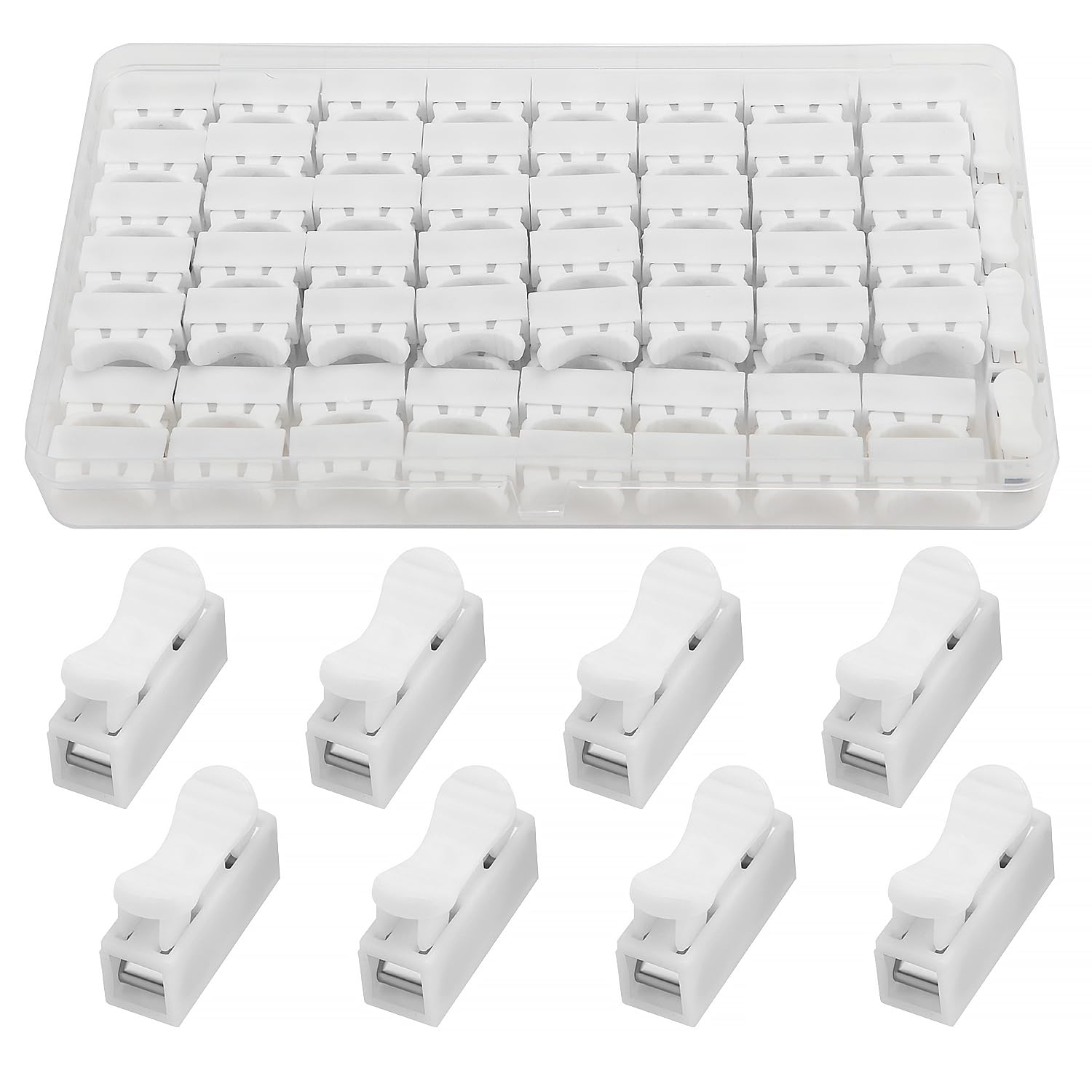 Conector Rápido de Resorte CH1 para Tiras de Luz LED, 100 Piezas