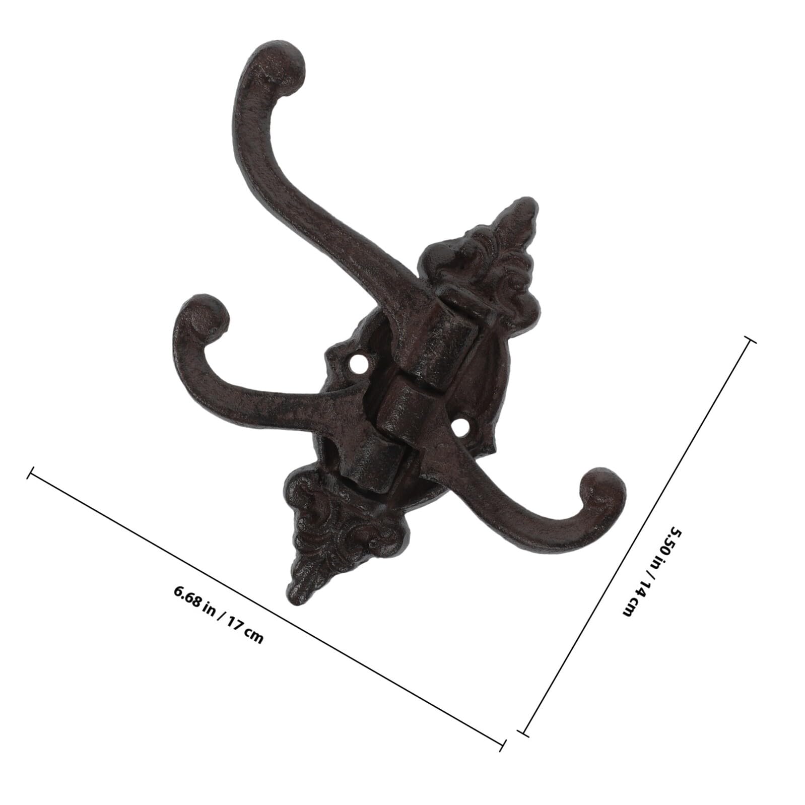 Ganci da Parete in Ferro Vintage 2 Pezzi Stile Rustico per Bagno e Cucina Ganci Robusti e Tatto Confortevole per Appendere Asciugamani e Cappotti