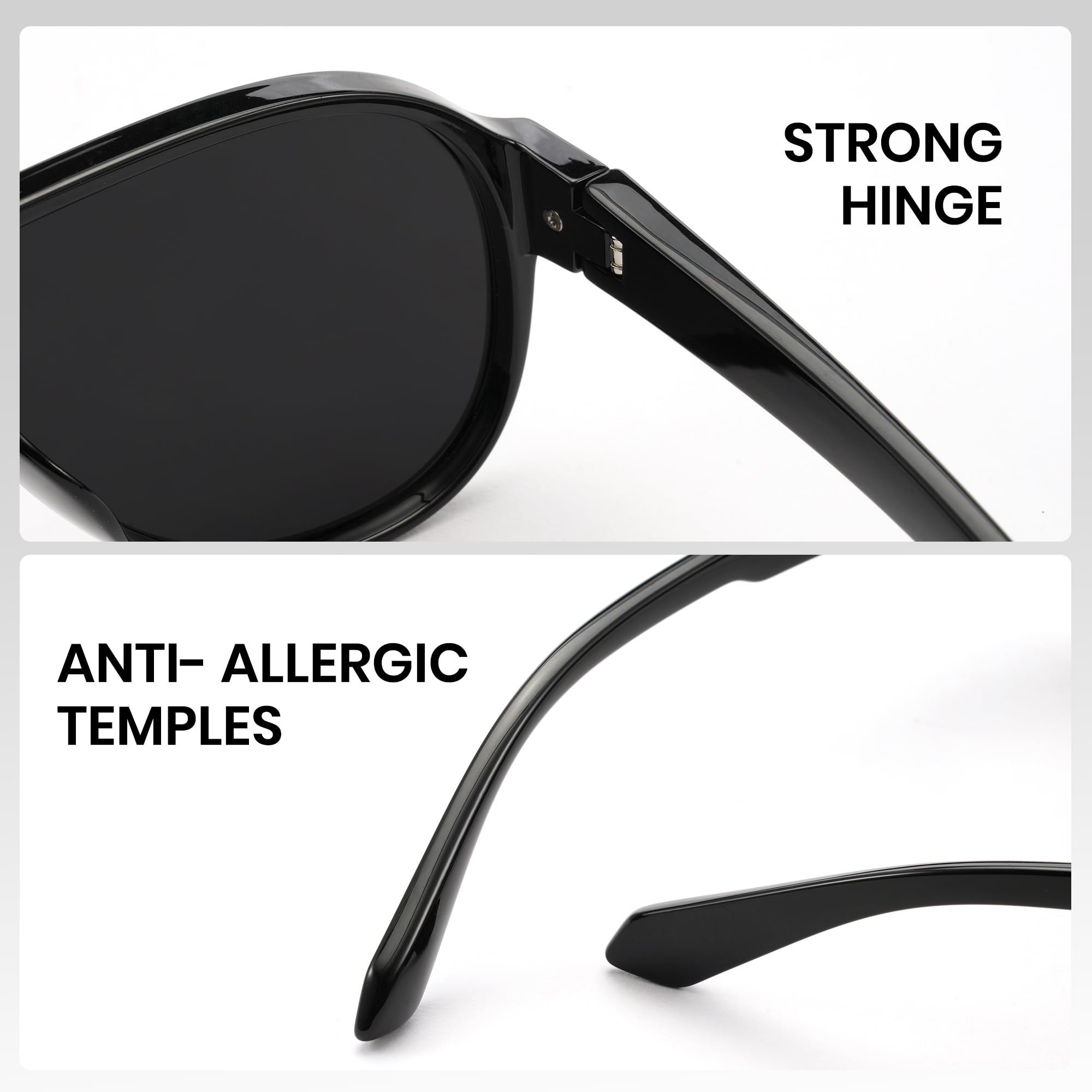 Cyxus Gafas de sol para hombre y mujer, clásicas, polarizadas, para exteriores, UV 400, para conducir, pescar, viajar, P1131