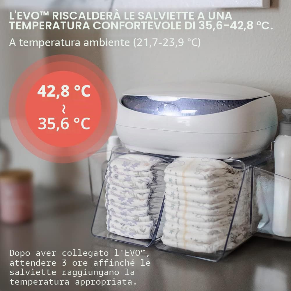 Prince Lionheart EVO Riscaldasalviette Luce Notturna Bianco Bassa Tensione Ever-Fresh System