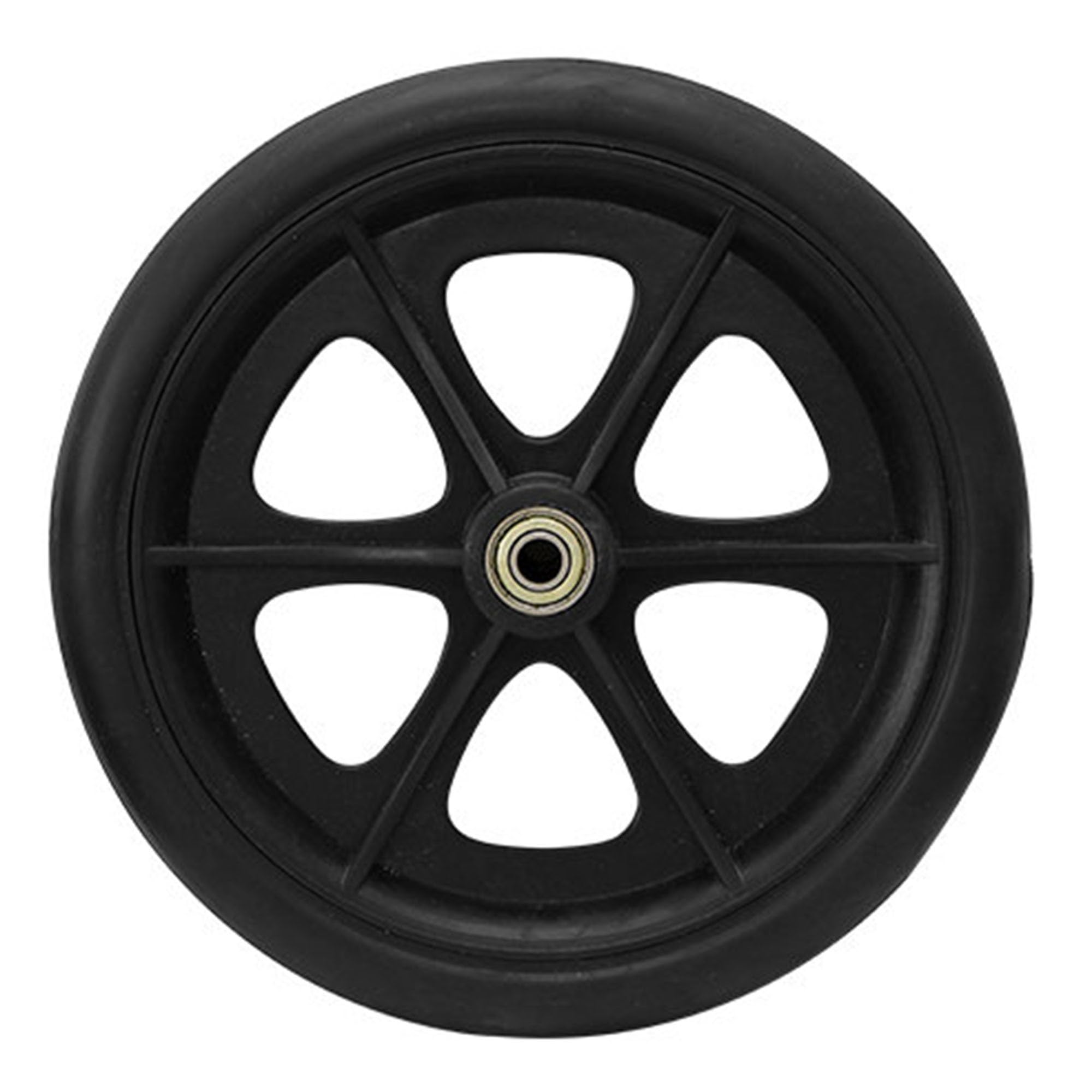 Genterun Black Manual Wheelchair Front Wheels,Swivel Wheels(,8In)