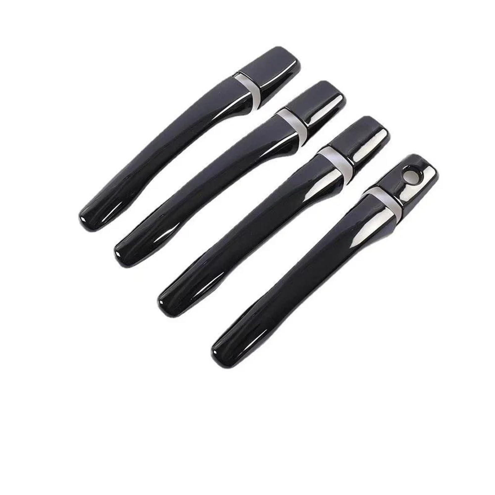 Ujnheq Black 1 Keyhole For Mitsubishi For Lancer For Mirage For Evolution 2002-2007 Car Door Handle Cover Styling Film Stickers Trim(Black 1 Keyhole)
