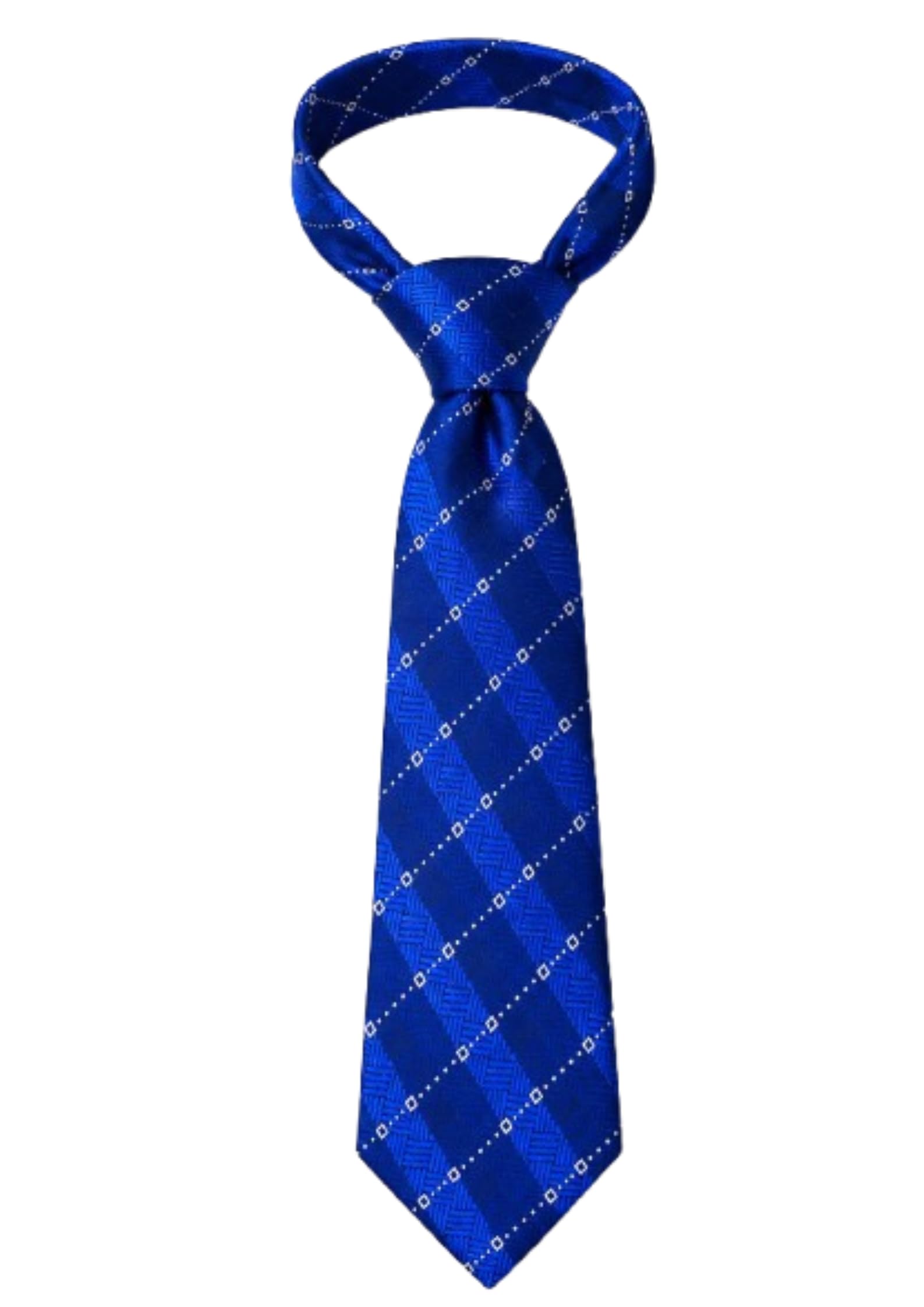 Random Stripe Luxury Men's Formal Necktie | Textured Microfiber Office & Wedding Tie | Designer Checkered Pattern | 4 Color Collection-picture-20